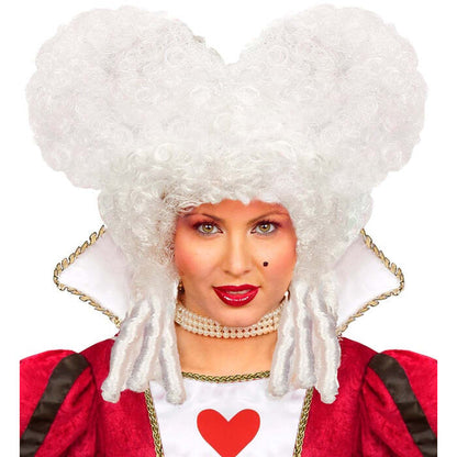White Baroque Wig In Polybag