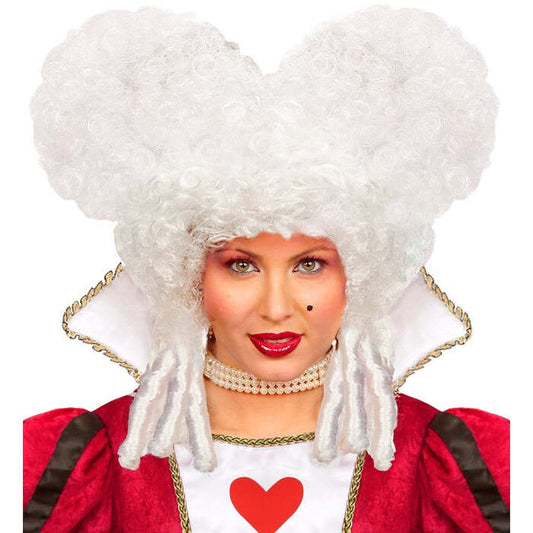 White Baroque Wig In Polybag