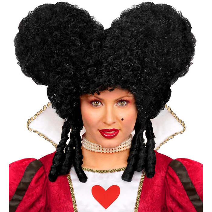 Black Baroque Wig In Polybag