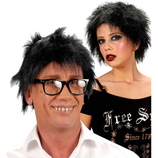 Black Plush Wig In Polybag