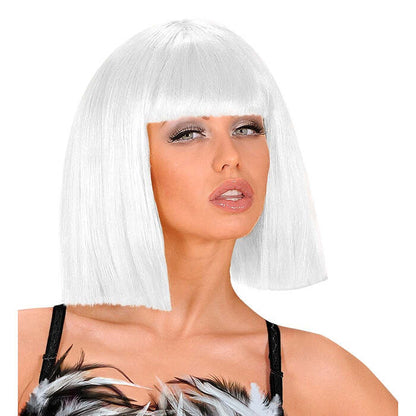 White Showgirl Wig In Polybag
