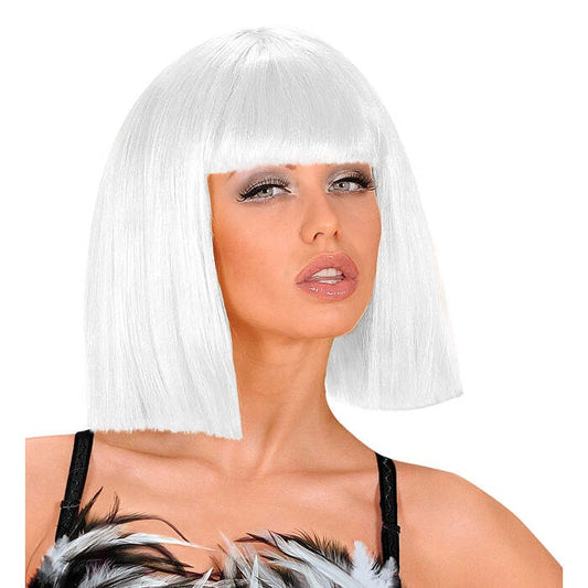 White Showgirl Wig In Polybag