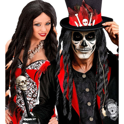 Voodoo Wig With Feather Strings In Polybag