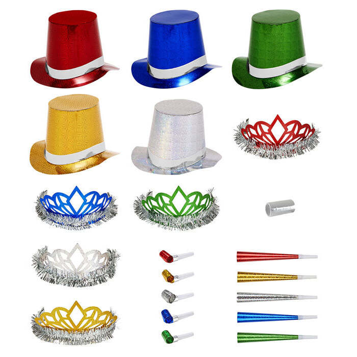 Holographic Multicolor Las Vegas Party Kit