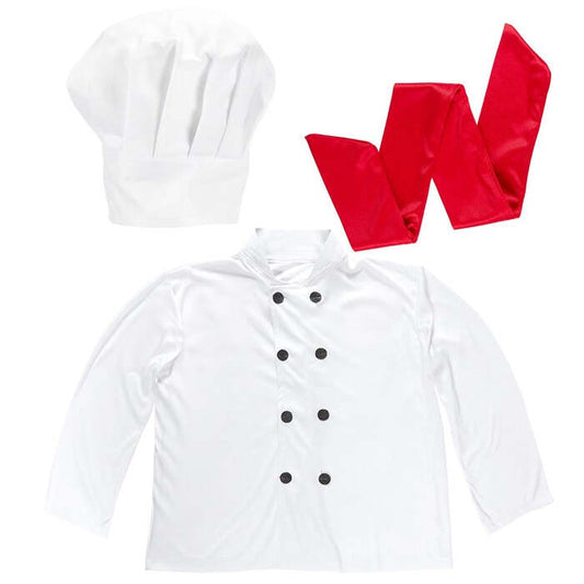 Chef Dress-Up Set  Hat, Jacket, Scarf 