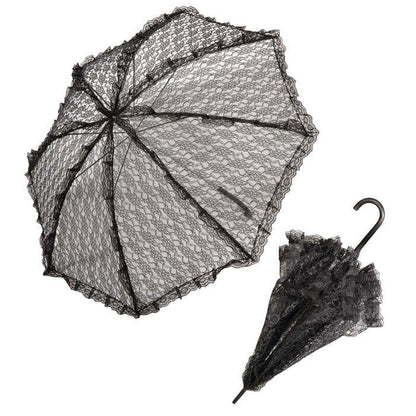 Black Lace Parasol Ø 83 Cm