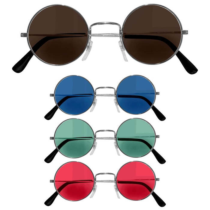 Character Glasses 4 Colors Ass.: 3 Brown, 3 Blue, 3 Green, 3 Red