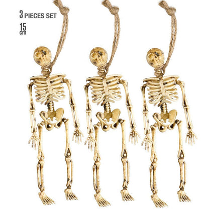Set Of 3 Skeletons 15 Cm