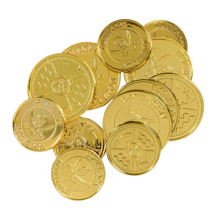 Set Of 12 Gold Doubloons