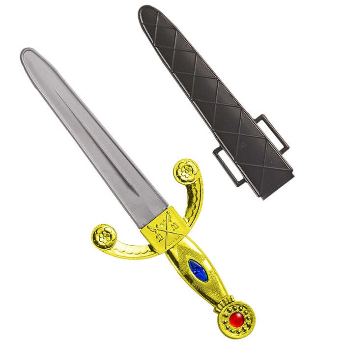 Dagger With Gems & Scabbard 24 Cm