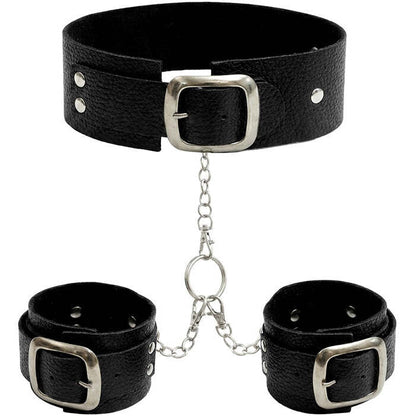 Studded Neck & Wrist Cuffs Leather & Chains