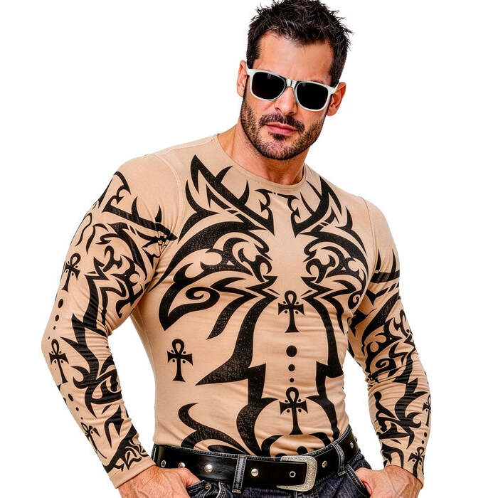 Tribal Tattoo Shirt Natural Look