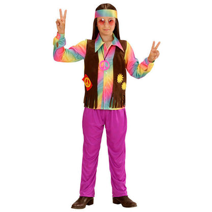 Hippie  Shirt With Vest, Pants, Headband 