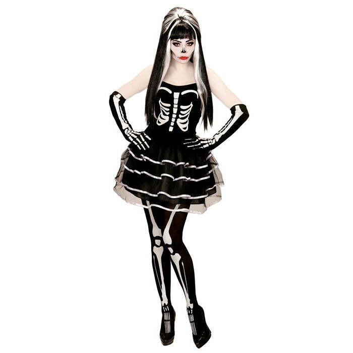 Skeleton  Dress, Gloves 
