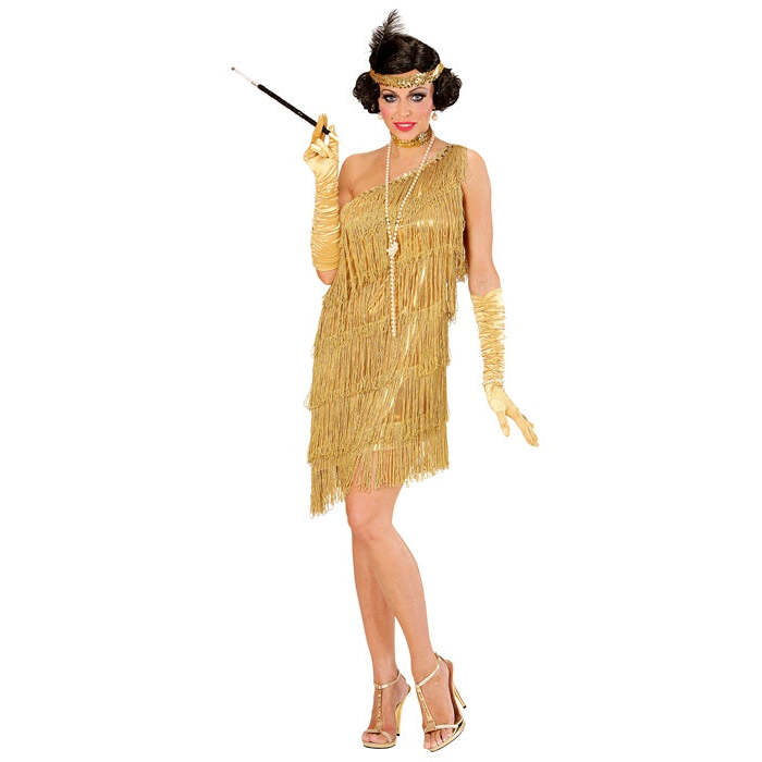 Flapper  Dress, Choker, Headband With Feather 