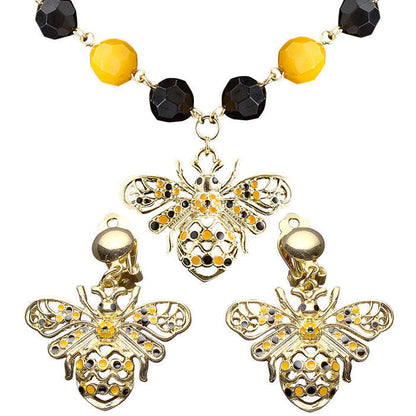 Bee Necklace & Earrings Set