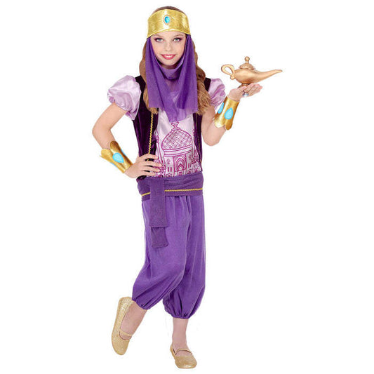 Arabian Princess  Blouse With Vest, Pants, Belt, Bracelets, Headpiece With Veil 