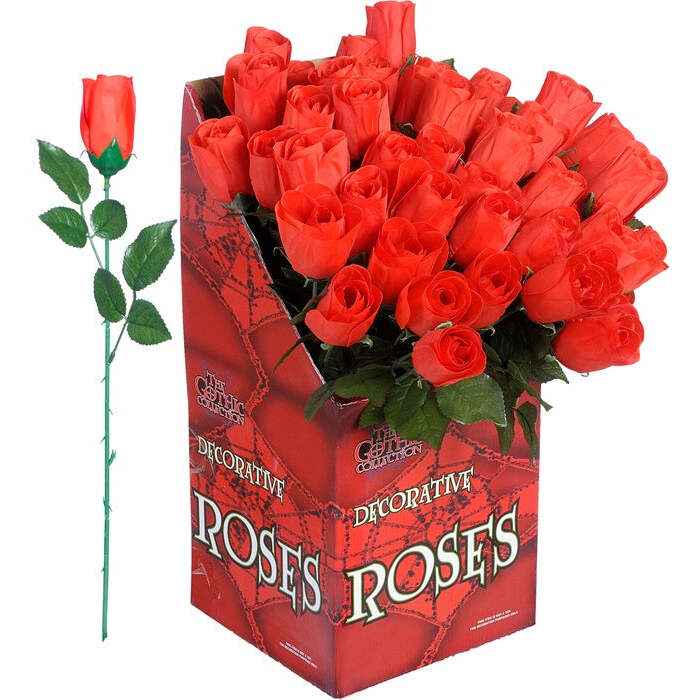 Red Roses Display Box Of 48 - 44 Cm