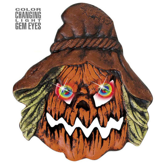 Scarecrows Pumpkin With Color Changing Light Gem Eyes 35X40 Cm