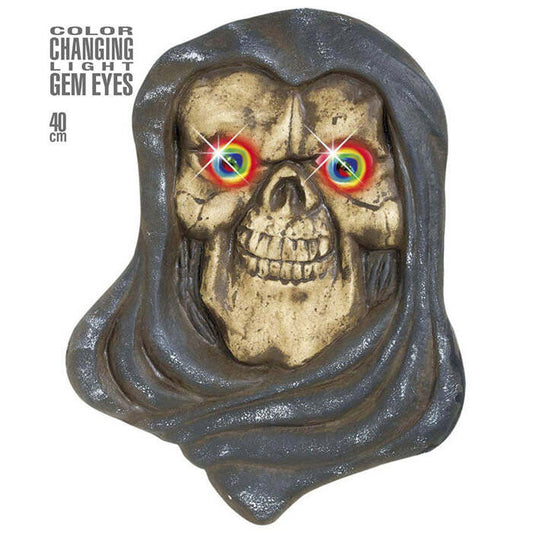 Grim Reaper With Color Changing Light Gem Eyes 34X40 Cm