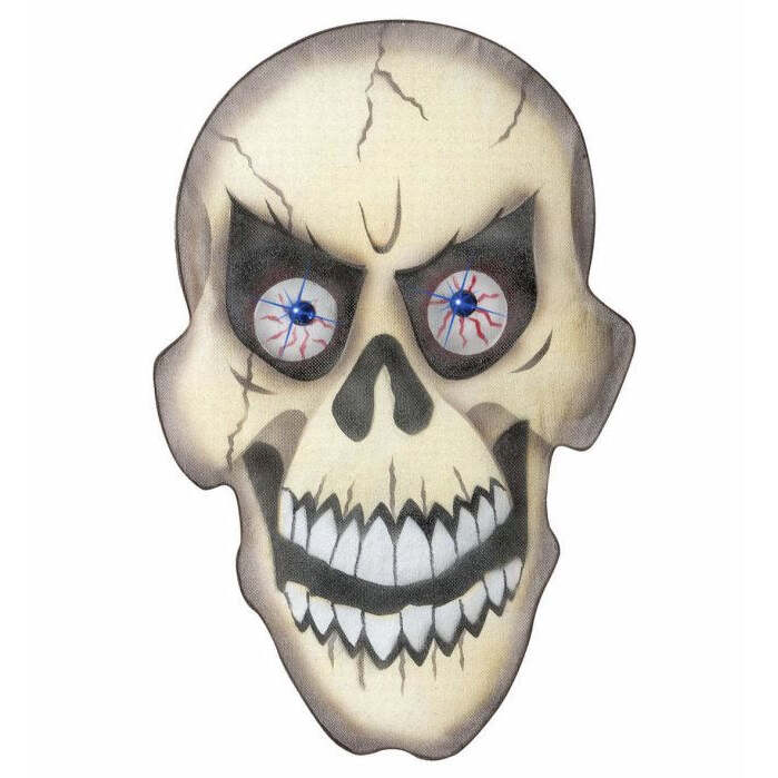 Chiffon Skull With Gem Eyes 36X55 Cm