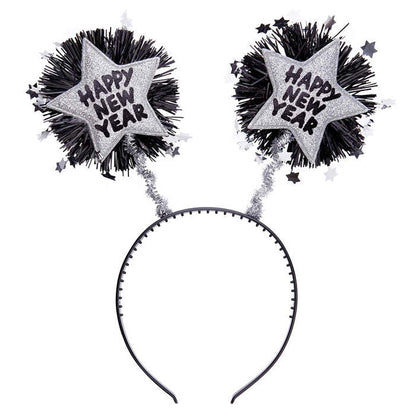 Silver Happy New Year Head Bopper