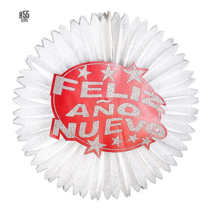Red  Feliz Año Nuevo Paperfan Ø 55 Cm