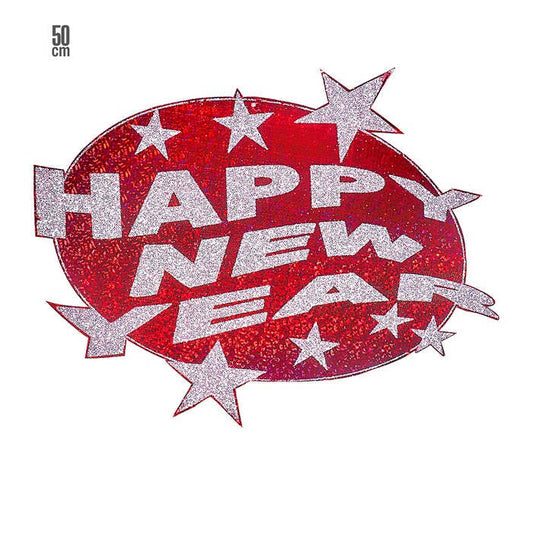 Red Happy New Year Holographic &  Decoration Ø 50 Cm