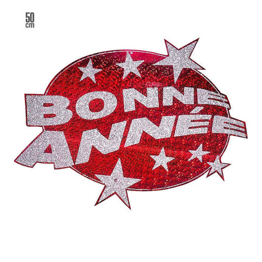 Red Bonne Année Holographic &  Decoration Ø 50 Cm