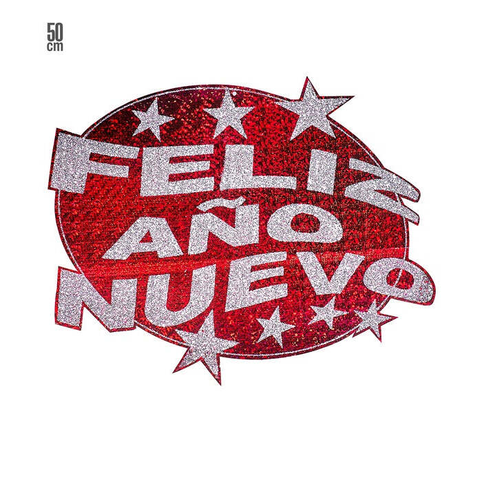 Red Feliz Año Nuevo Holographic & Decoration Ø 50 Cm