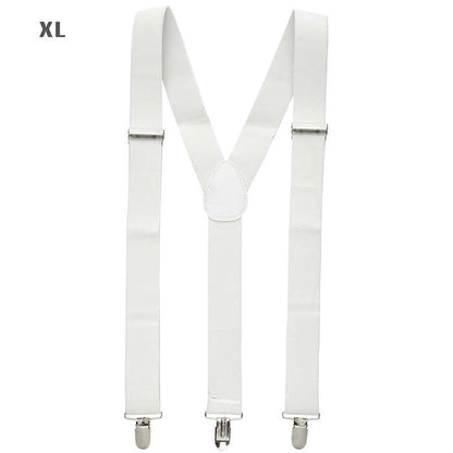 White Braces  Extra Long Up To 115-120 Cm 