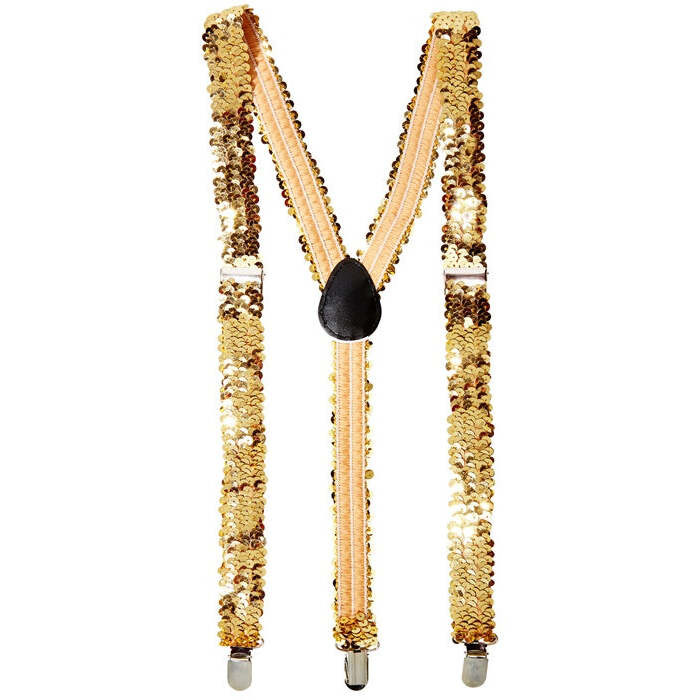 Gold Sequin Braces