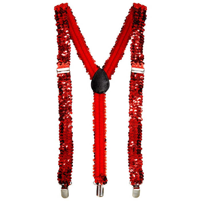 Red Sequin Braces