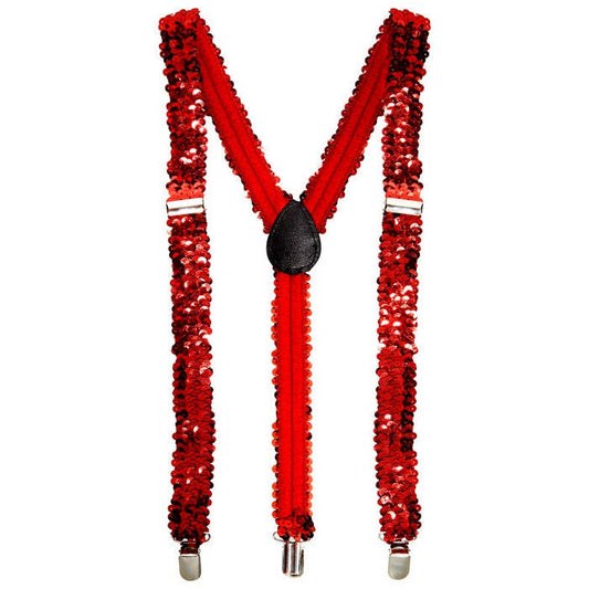 Red Sequin Braces
