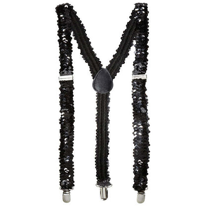 Black Sequin Braces