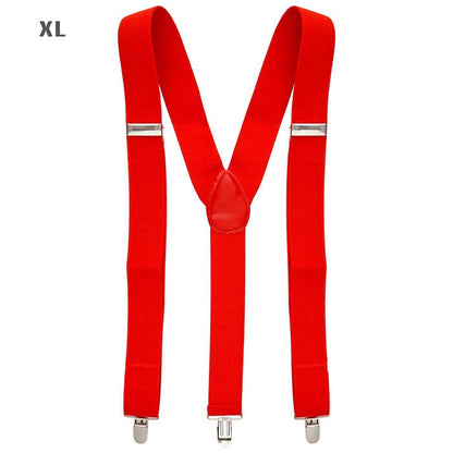 Red Braces  Extra Long Up To 115-120 Cm 