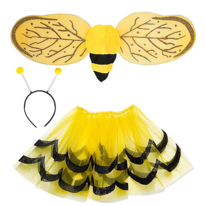 Bee Dress-Up Set  Tutu, Wings, Antennas 