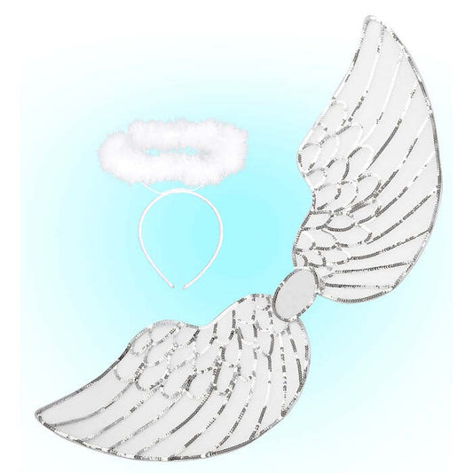 Sequin Angel Dress-Up Set  Wings, Halo 