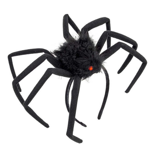 Bendable Hairy Spider Headdress 50 Cm