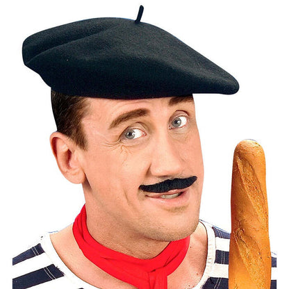 Black Beret 100% Wool