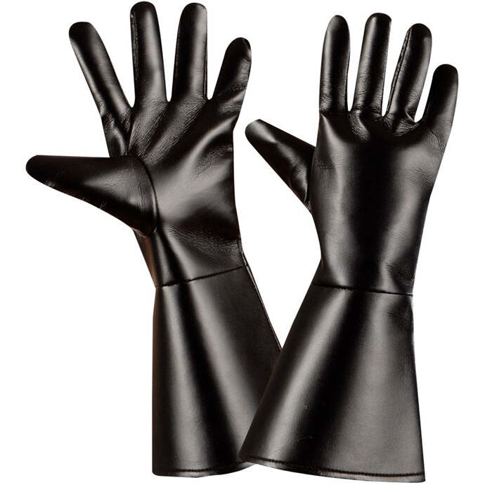 Black Character Gloves Leatherlook