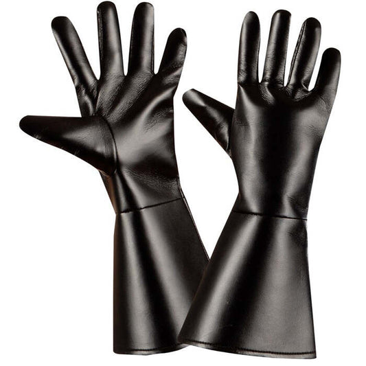 Black Character Gloves Leatherlook