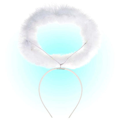 White Marabou Halo