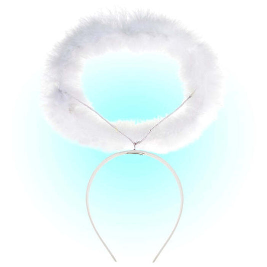 White Marabou Halo