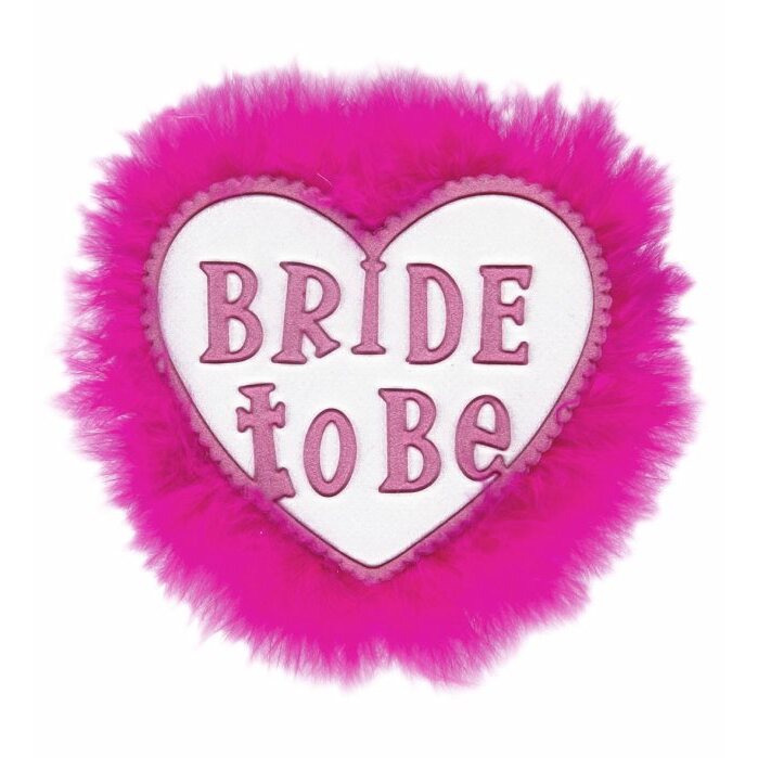 White Bride To Be Brooch