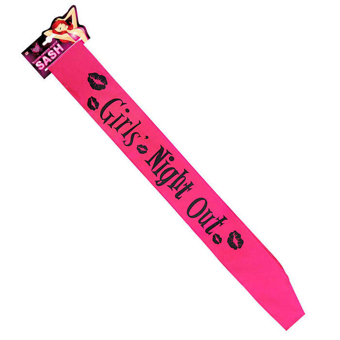 Girls Night Out Sash Satin