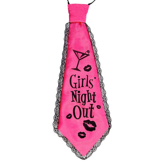Girls Night Out Necktie Satin & Lace