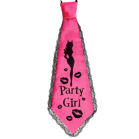 Party Girl Necktie Satin & Lace