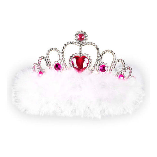 Girls Night Out Tiara With Gems & Marabou