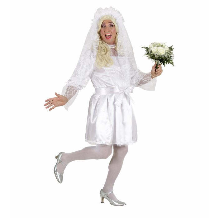 Male Bride  Dress, Belt, Headpiece With Veil 